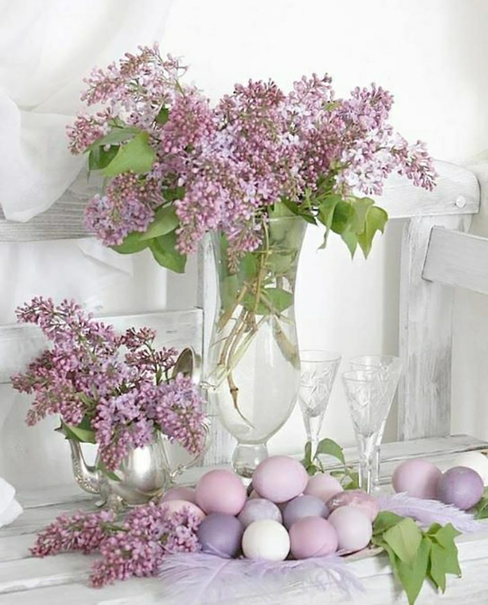 5 décoration de pâques lilas