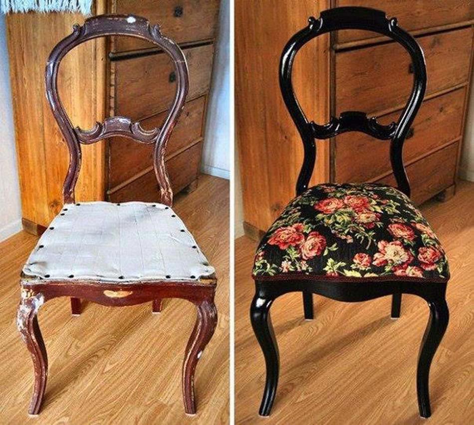 chaise restaurée à faire soi-même