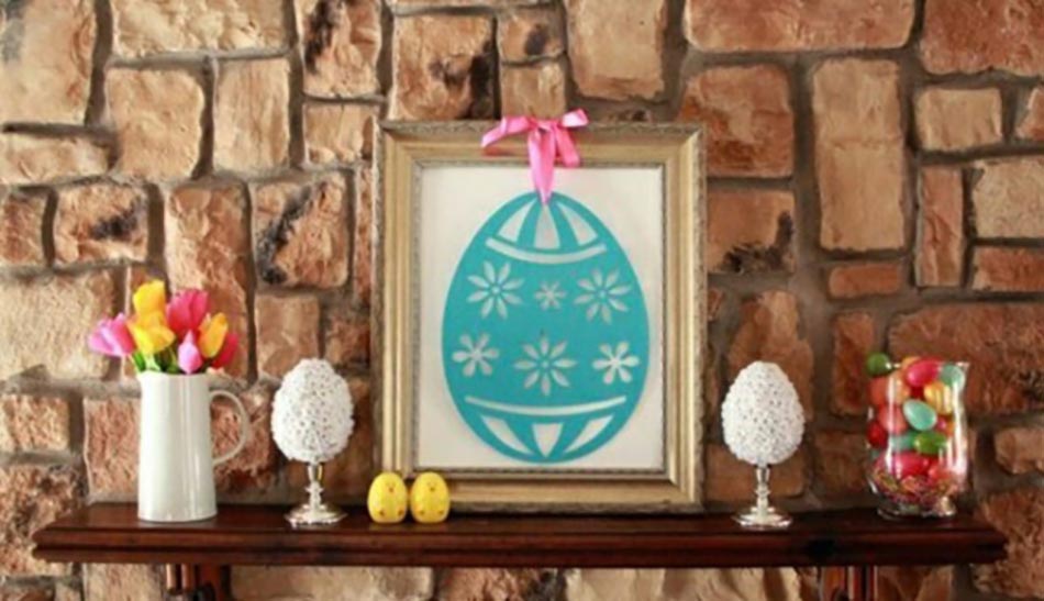 déco maison Pâques aux fleurs et œufs 