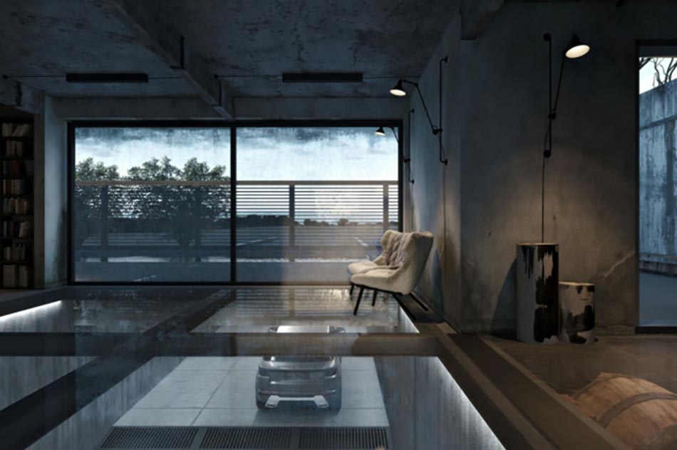 résidence secondaire designer au bord de la mer