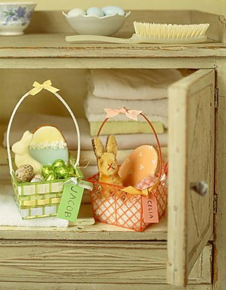panier à œufs pour Pâques