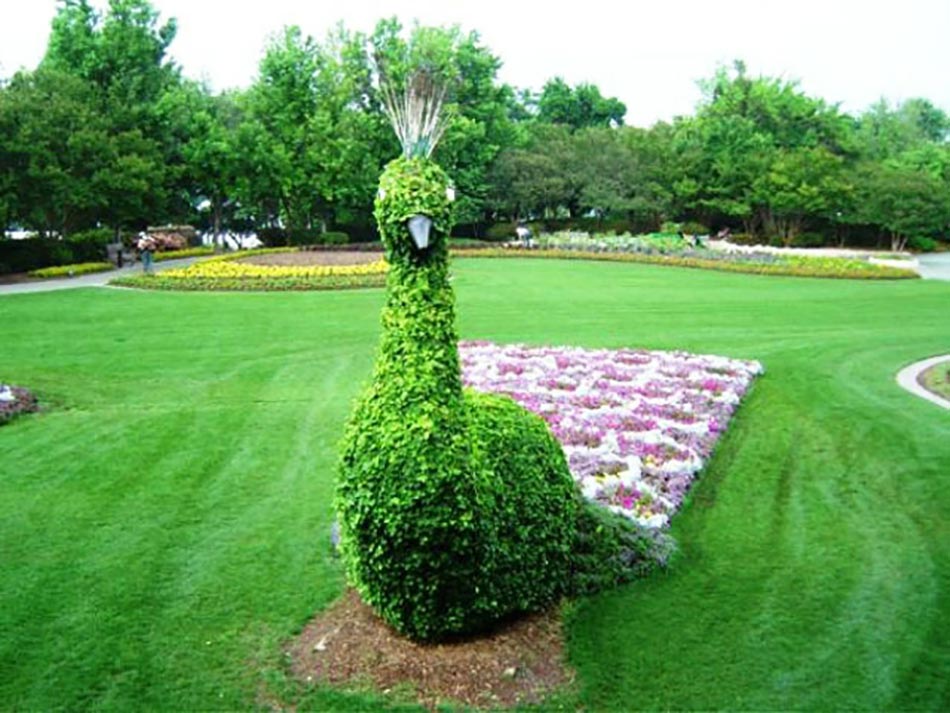 Jardin à la décoration de personnages Disney
