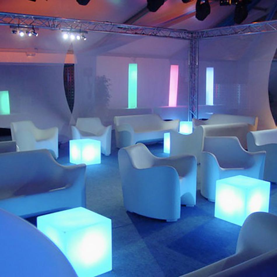 slide tabouret lumineux cubo indoor