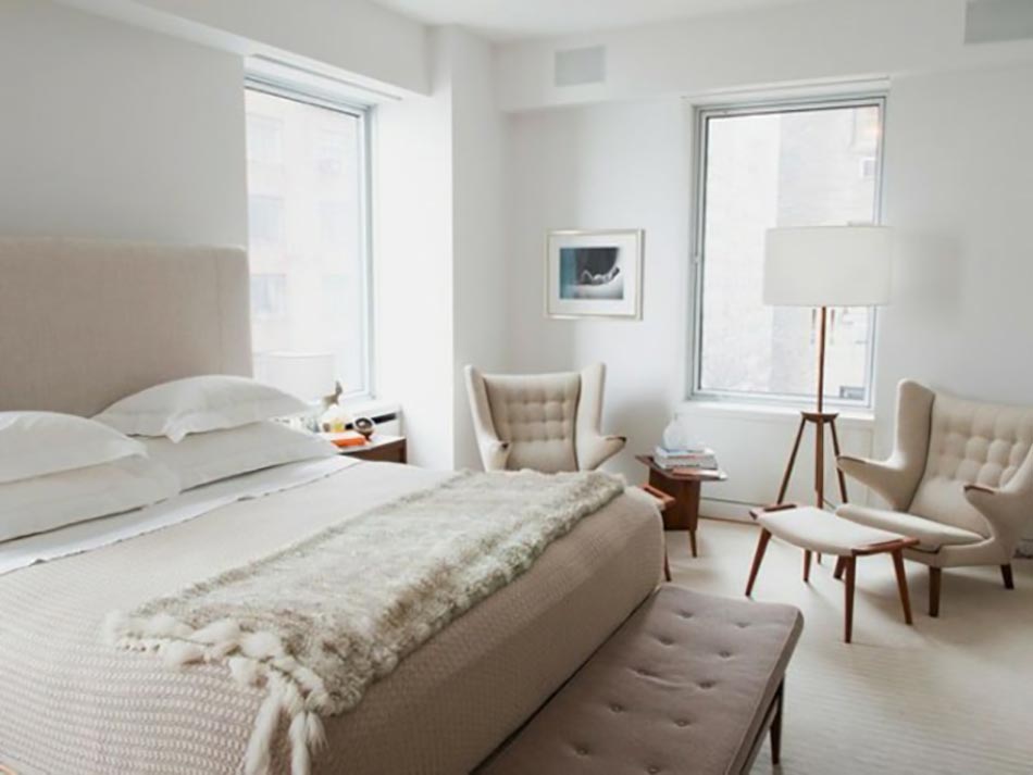 Style minimaliste et design sobre dans la chambre à couher
