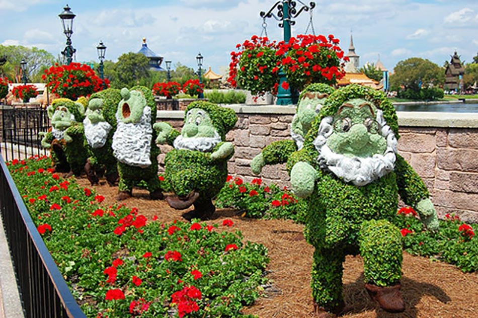 Décoration de jardin inspirée par Disney