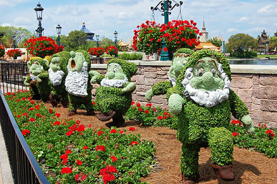 Décoration de jardin inspirée par Disney