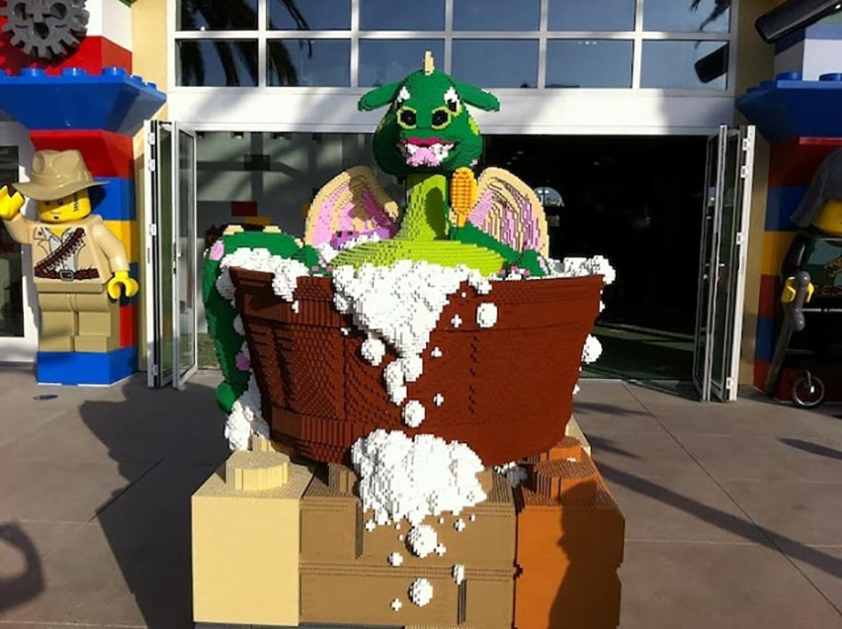 Extérieur de l'hôtel design Lego
