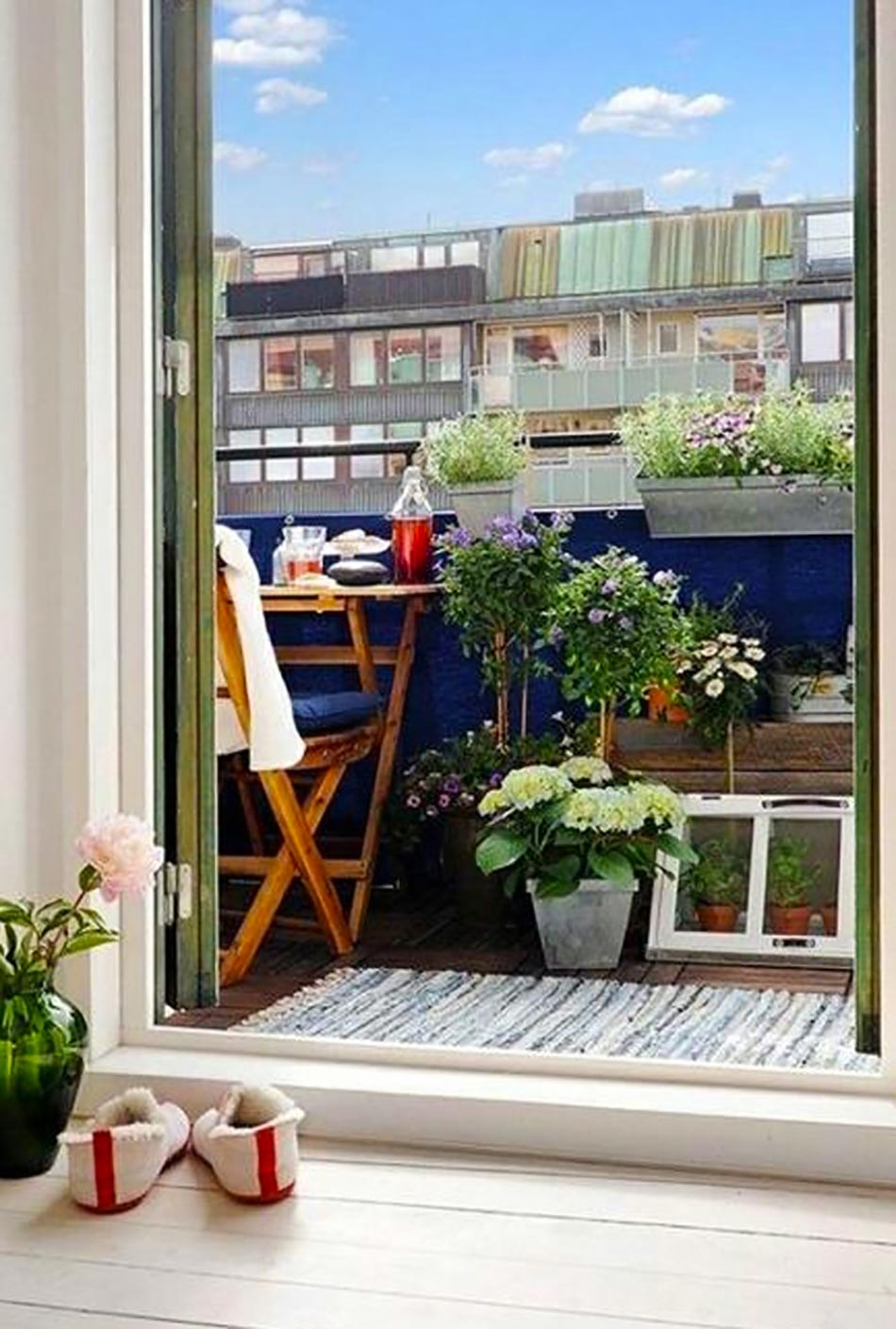 petit balcon aménagé