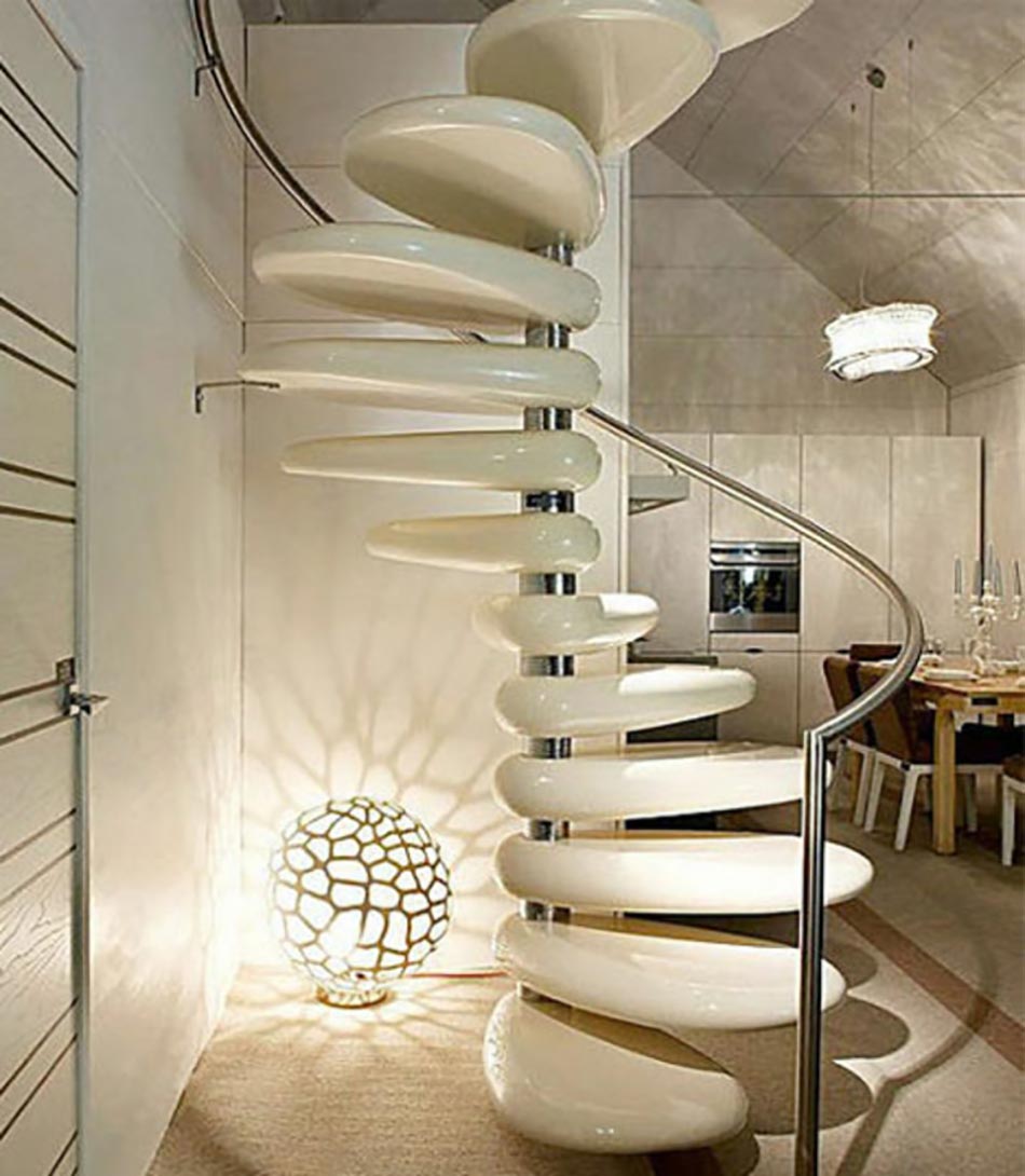 Design et chic pour cet escalier d'intérieur
