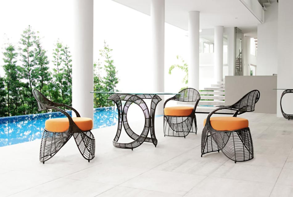 mobilier extérieur salon de jardin design signé Kenneth Cobonpue