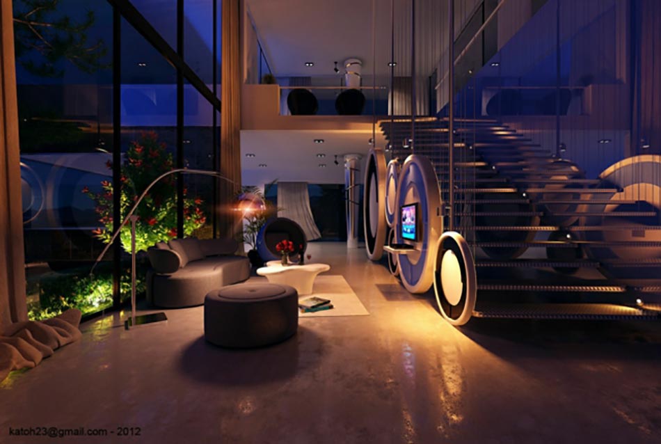 salon magnifique très moderne
