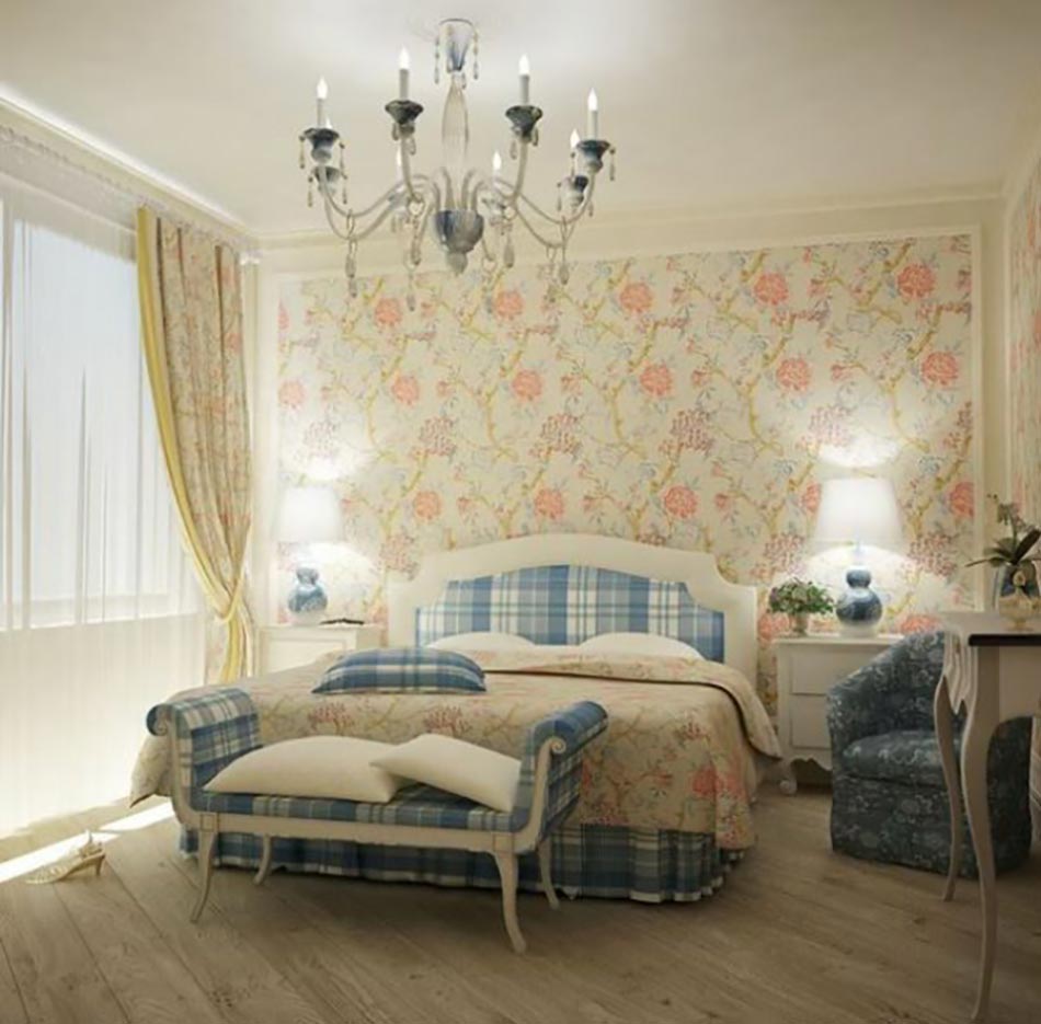 chambre style british cottage