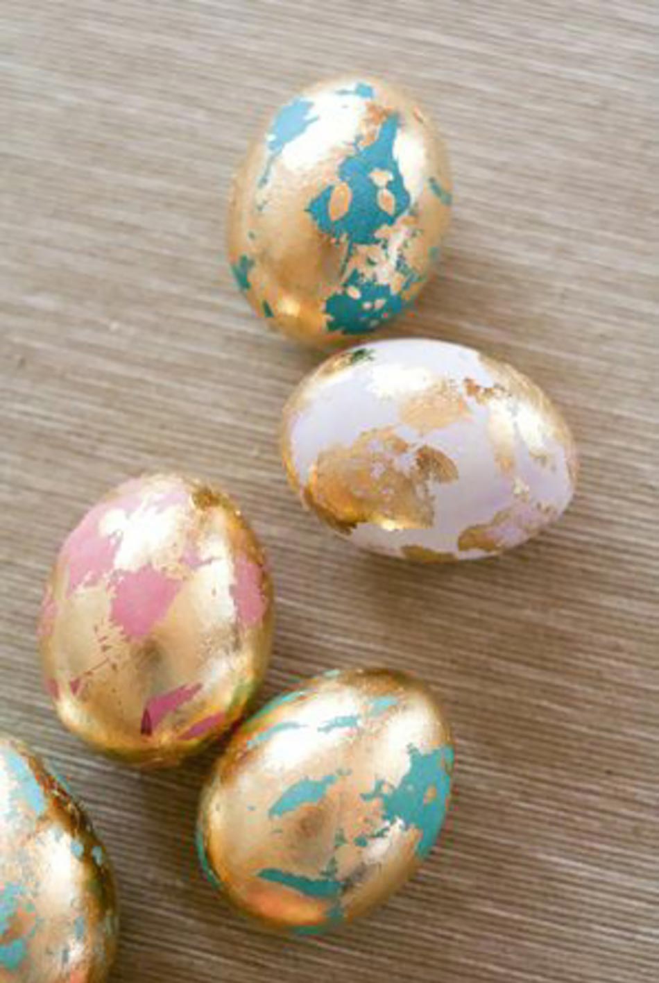 bronze et couleurs idées originales déco pour Pâques