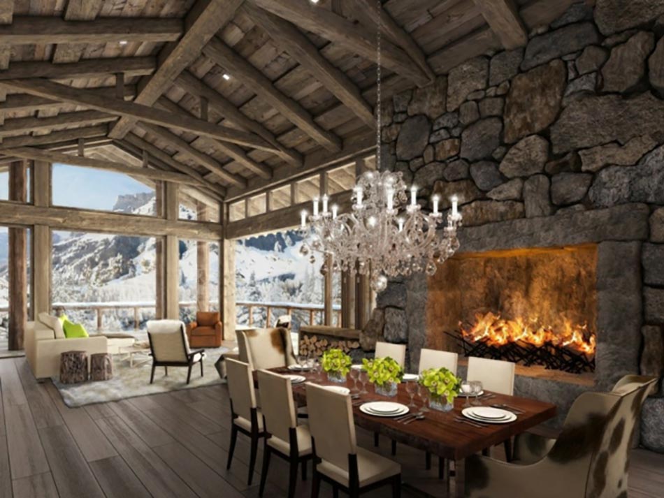hôtel de luxe dans les Alpes suisses