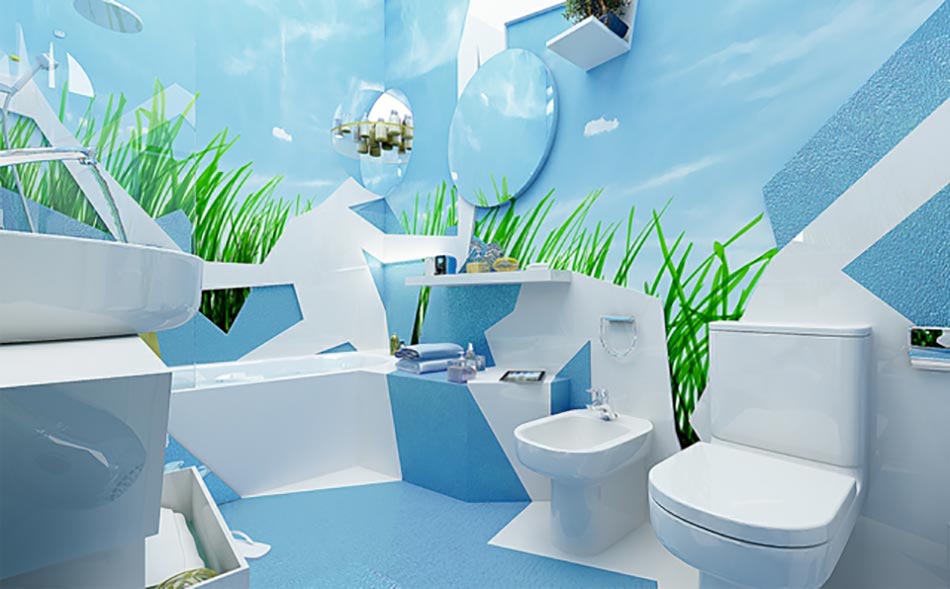 Concept original de salle de bain design