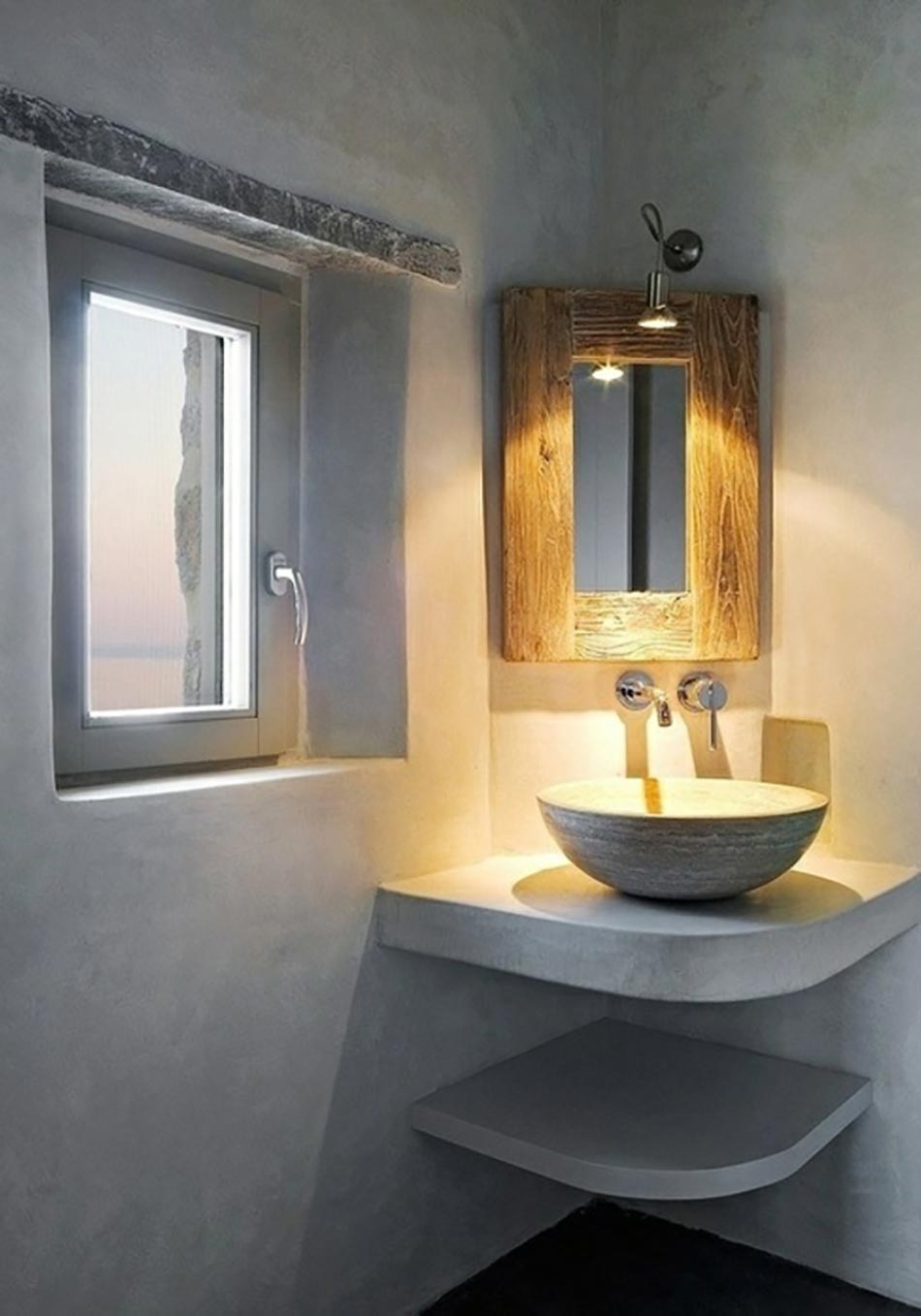 salle de bain contemporaine design béton