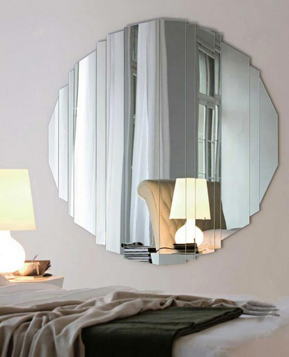 miroir composé de lattes