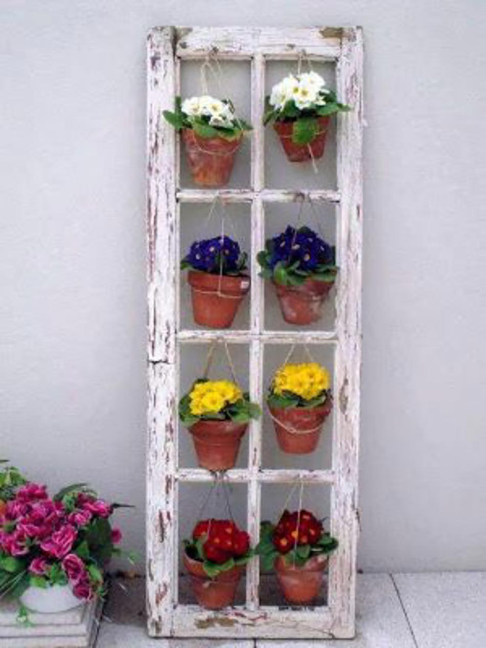 Décoration originale en pots de fleurs