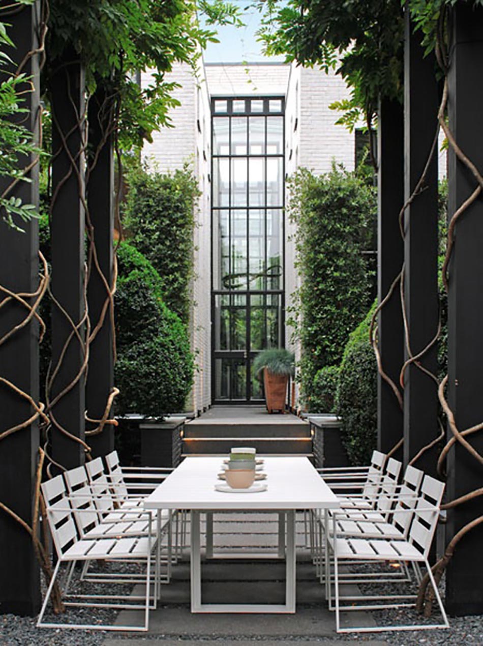 terrasse imposante au meubles outdoor chic