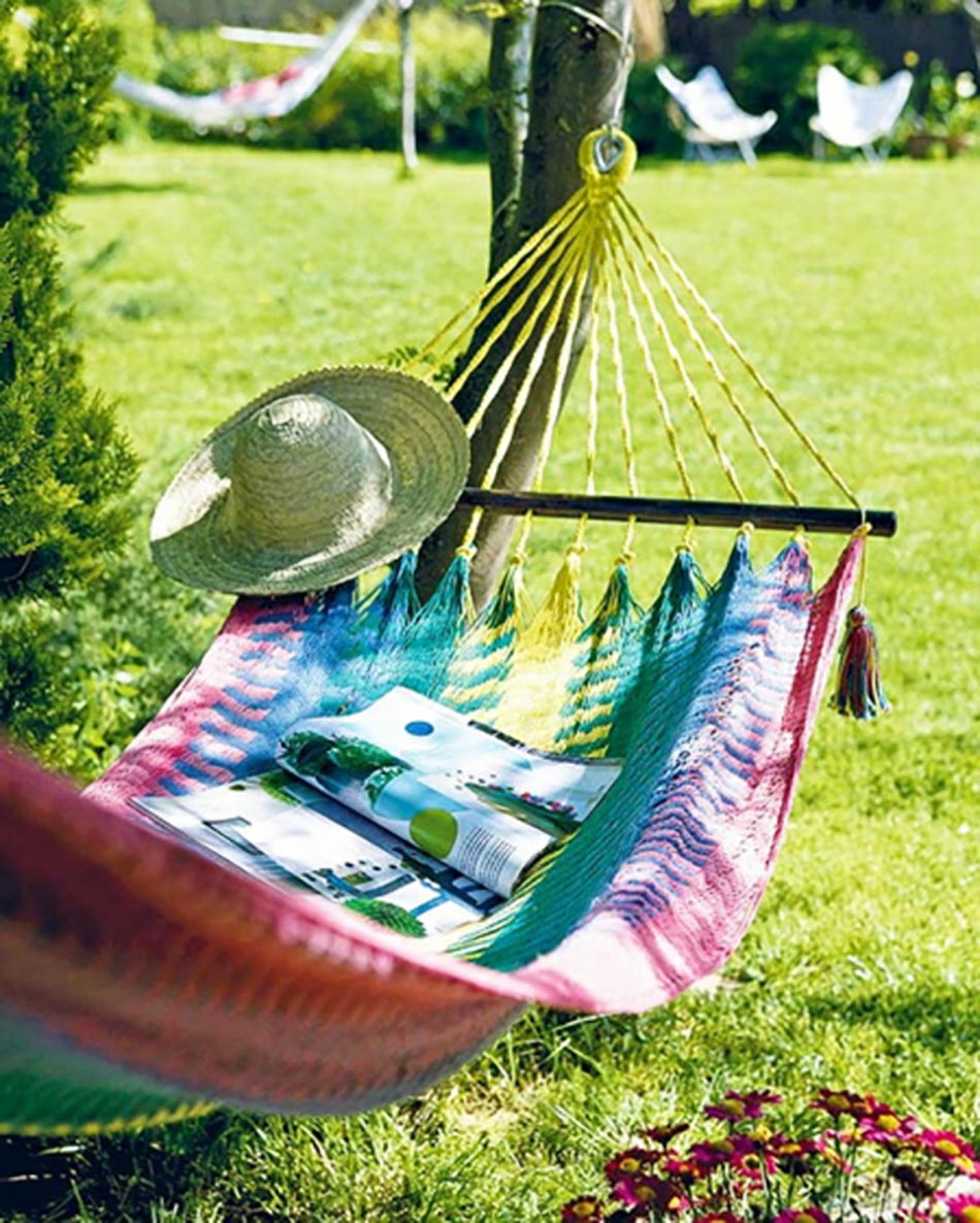 le hamac en tant que mobilier de jardin unique