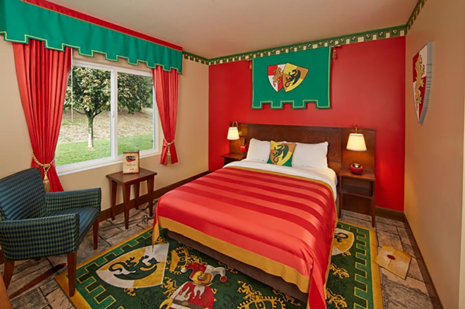 Chambre aventure de l'hôtel design Lego