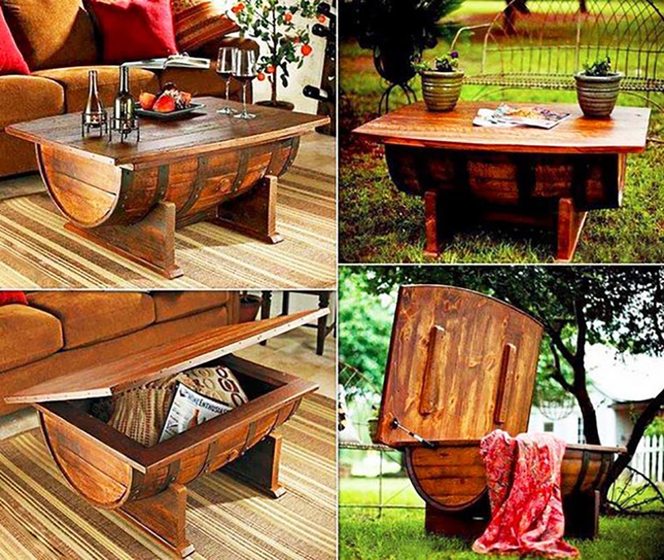 Meuble original table basse/ coffre de rangement
