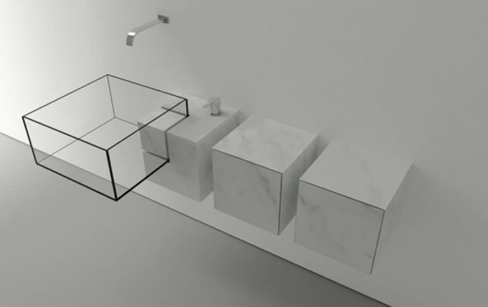 salle de bain aménagement vasque design