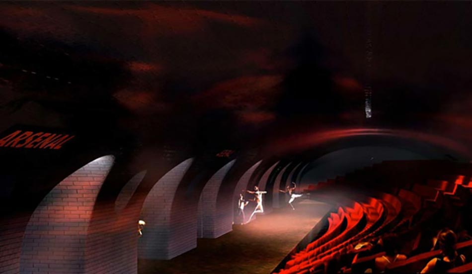 Station de métro abandonnée transformée en salle de spectacle