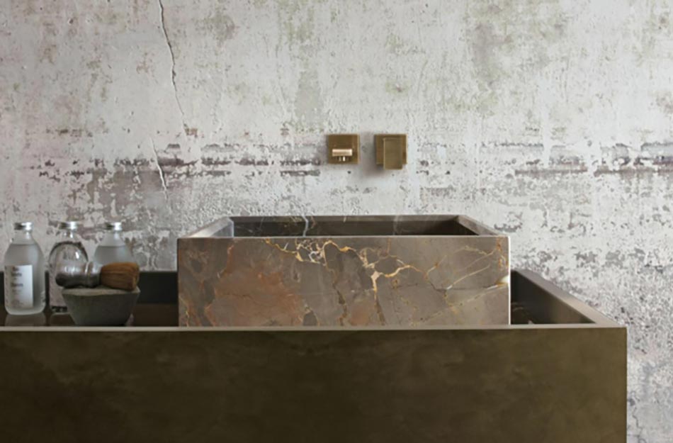 lavabo en marbre par altamarea design