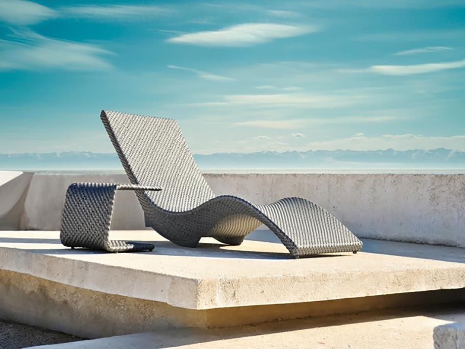 chaise longue design signé Kenneth Cobonpue