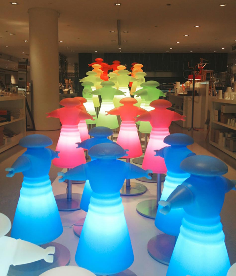 Lumainaires multicolores led Slide