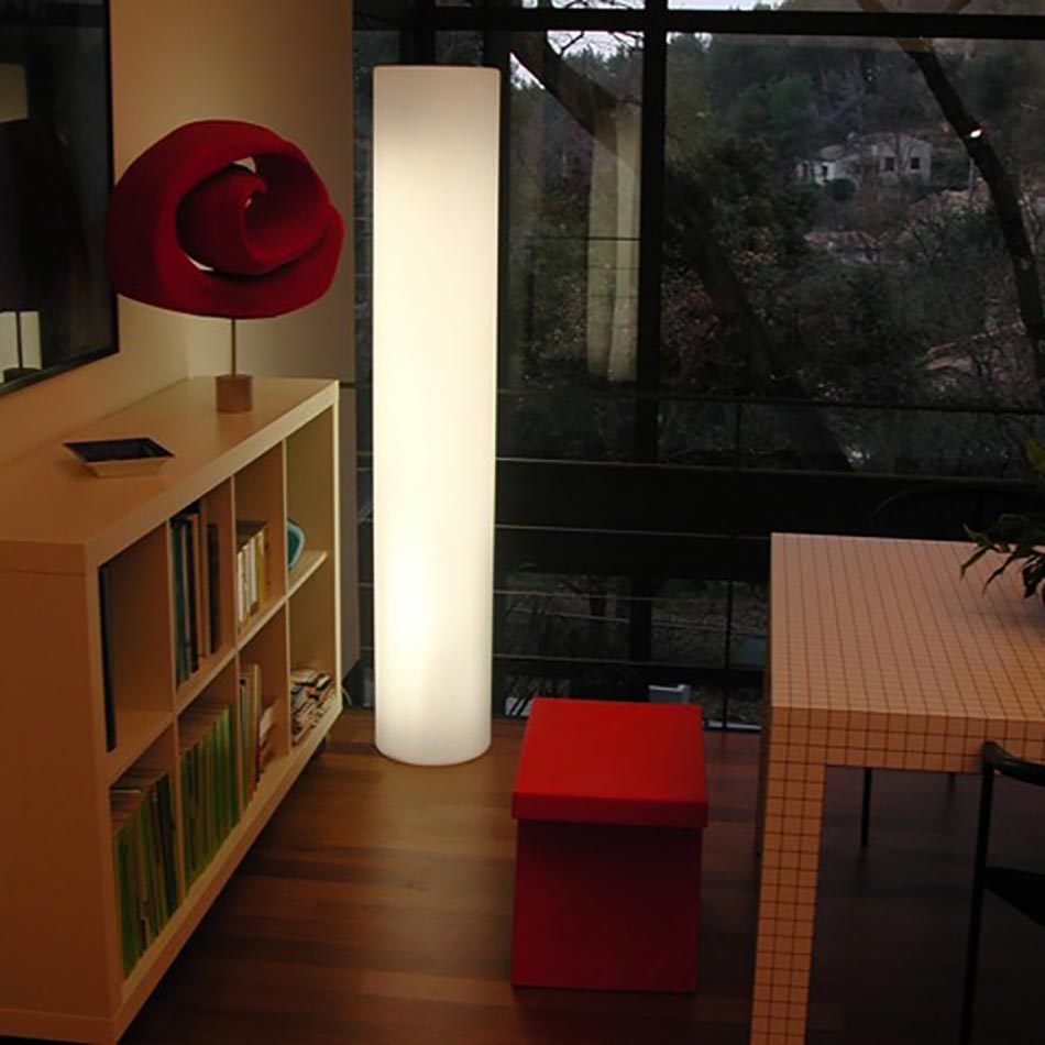 slide lampadaire fluo
