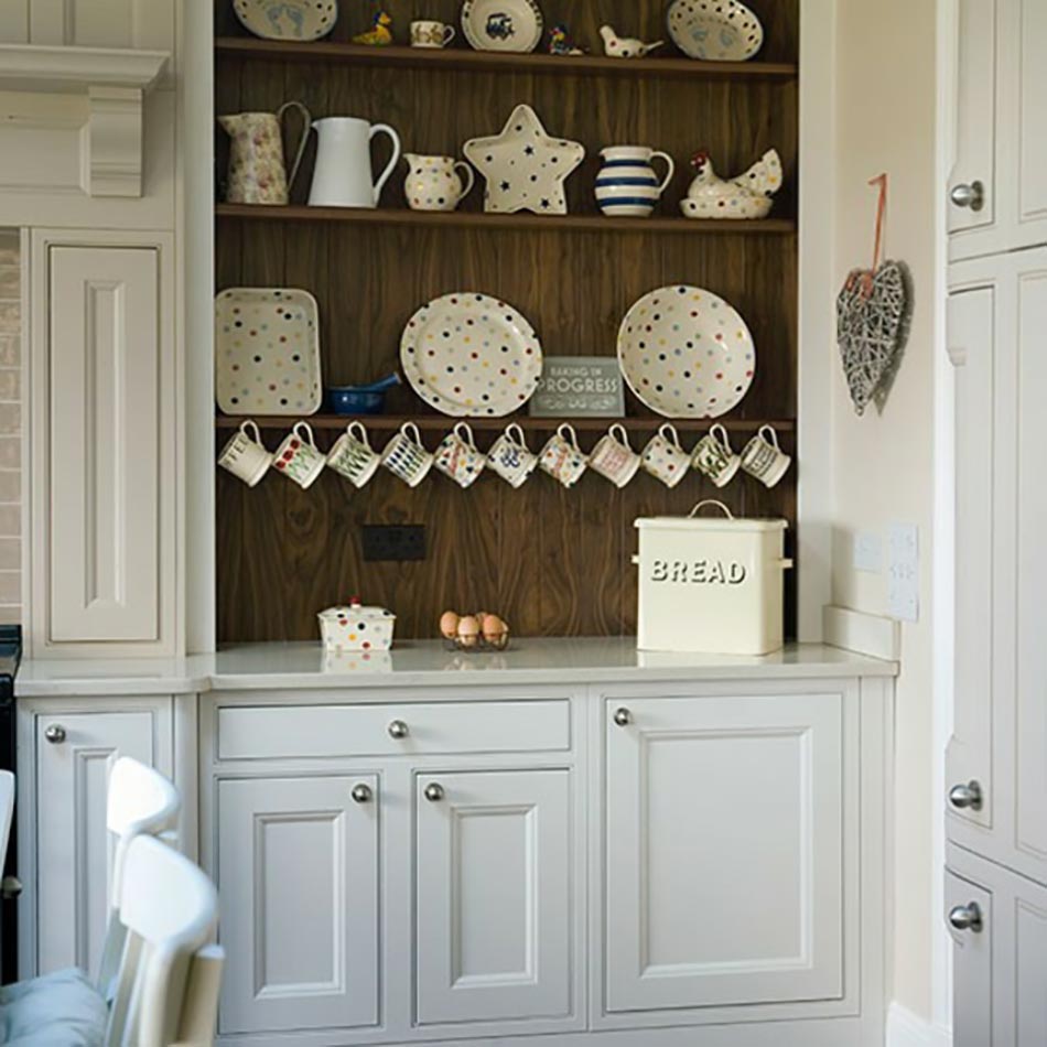 Rangement ouvert pour la cuisine moderne