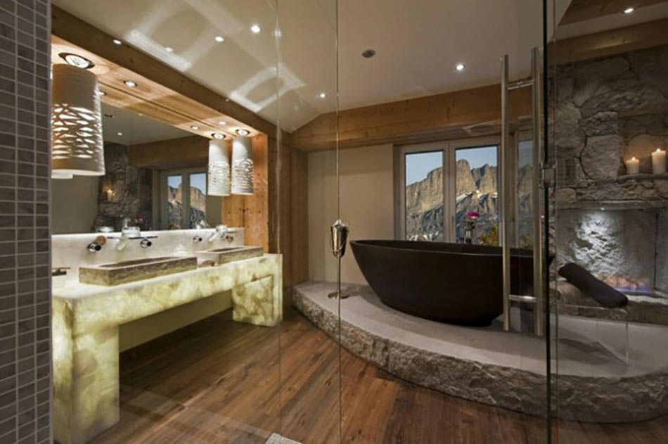 spa hôtel thermal dans les Alpes suisses