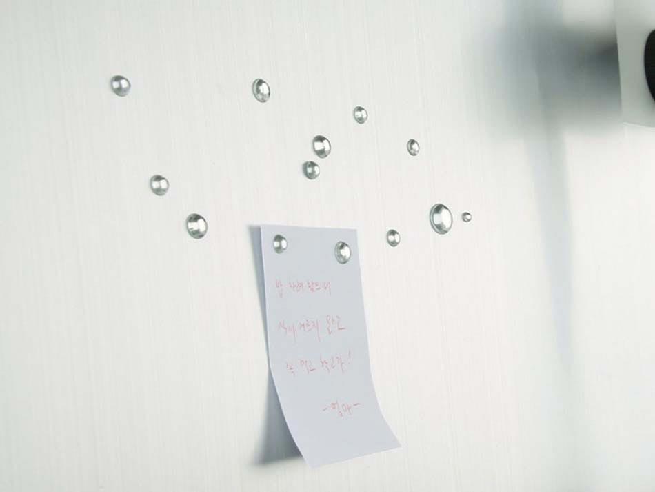 magnets frigo gouttes d'eau cristal