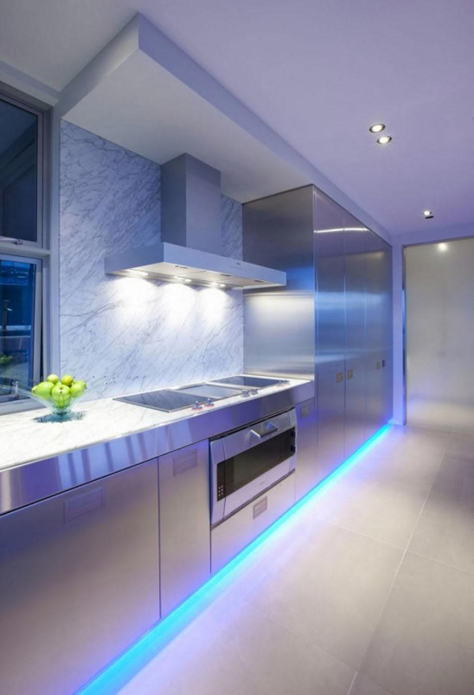 décorer la cuisine avec luminaire LED