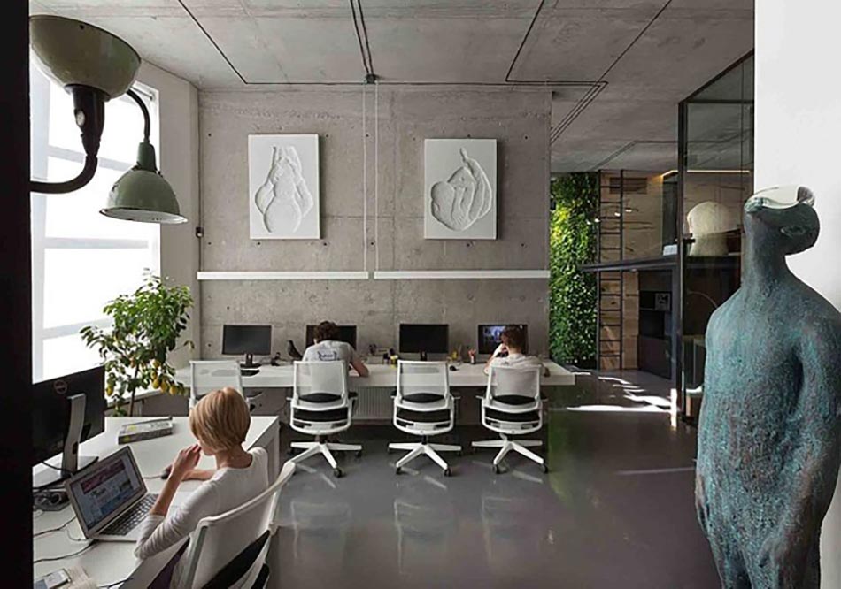 intérieur bureau office design contemporain