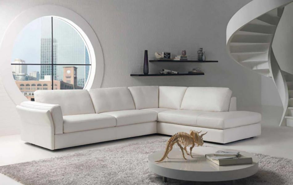 canapé mobilier design intérieur blanc