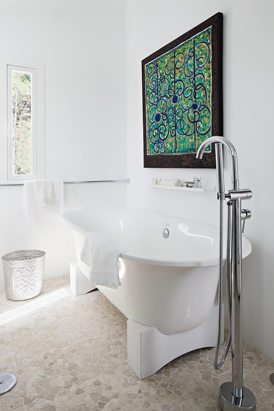 Jolie baignoire villa de luxe