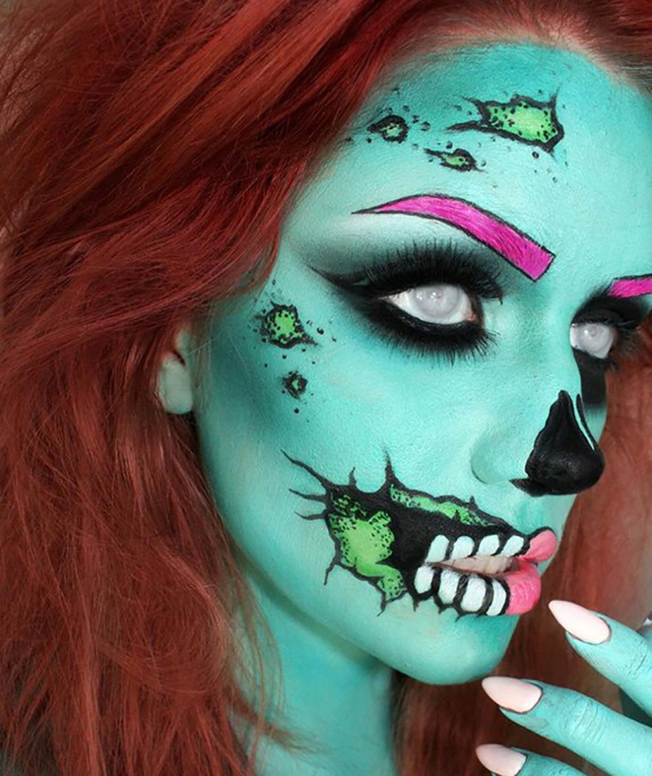 maquillage original créatif inspiration terrifiant