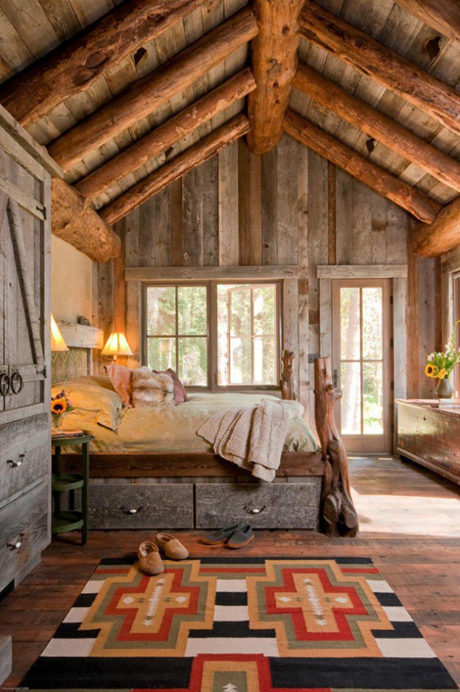 chambre rustique de luxe