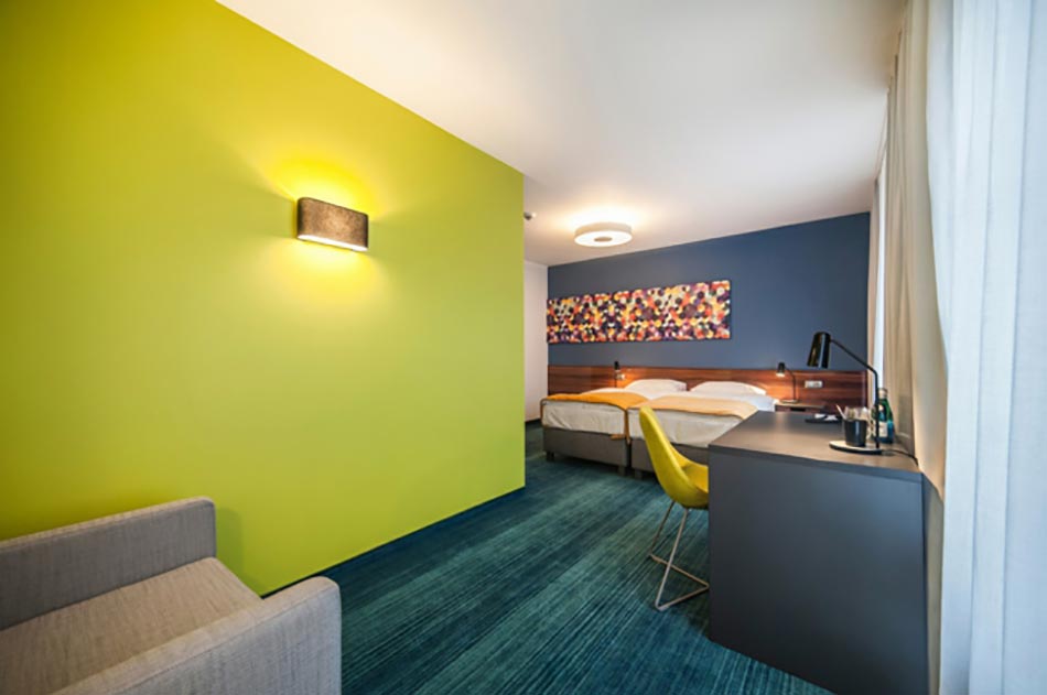 chambre design du Tobaco Hotel