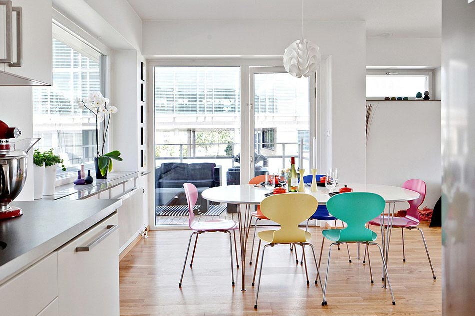 ambiance simple appartement salle à manger meubles