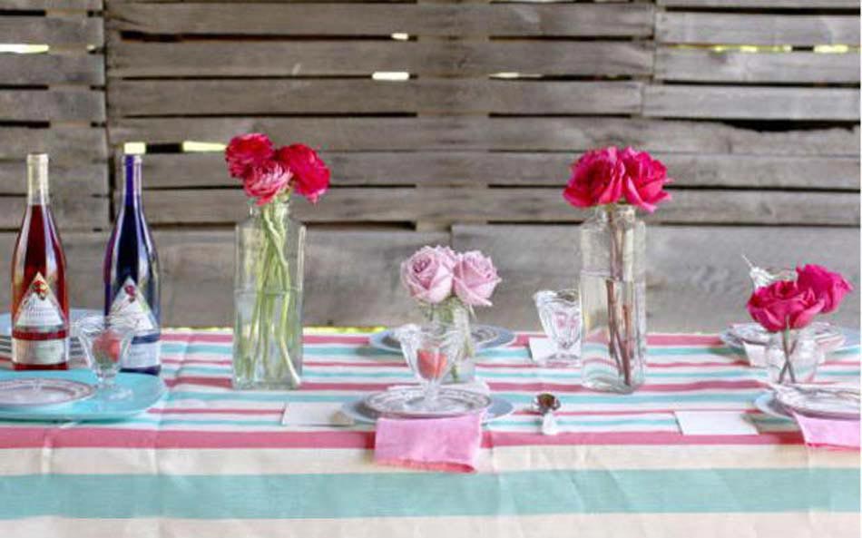 arrangement floral table pour invités