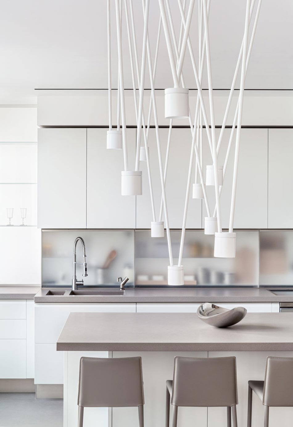 belle cuisine ouverte design américain