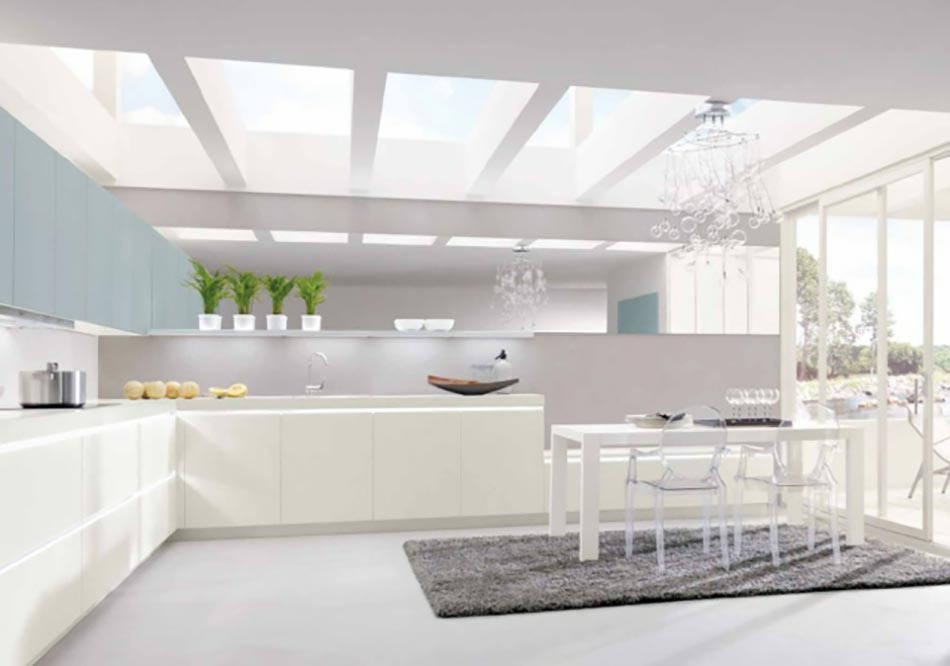 cuisine design moderne en blanc