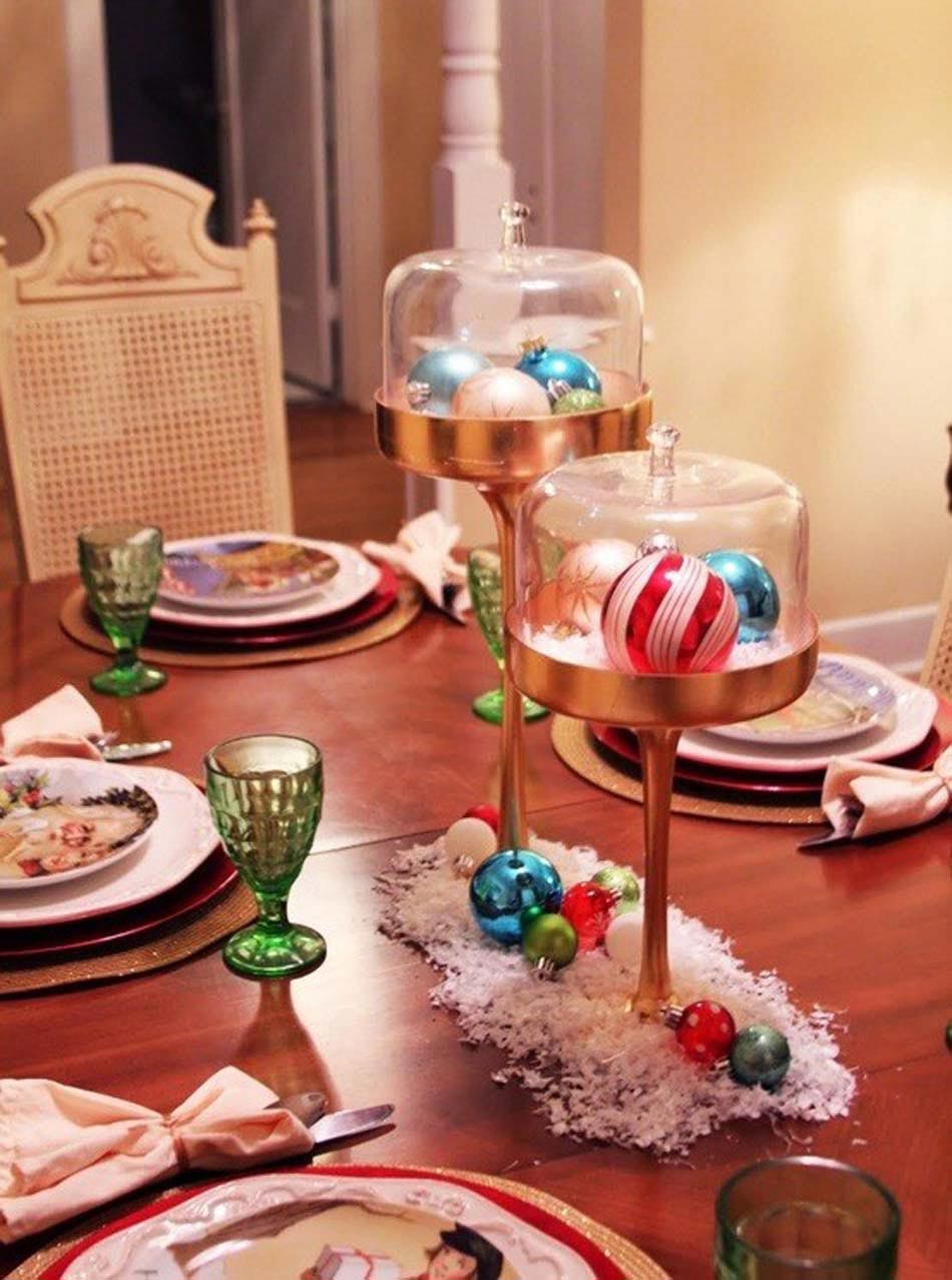 jolie table décorée rouge idées Noël
