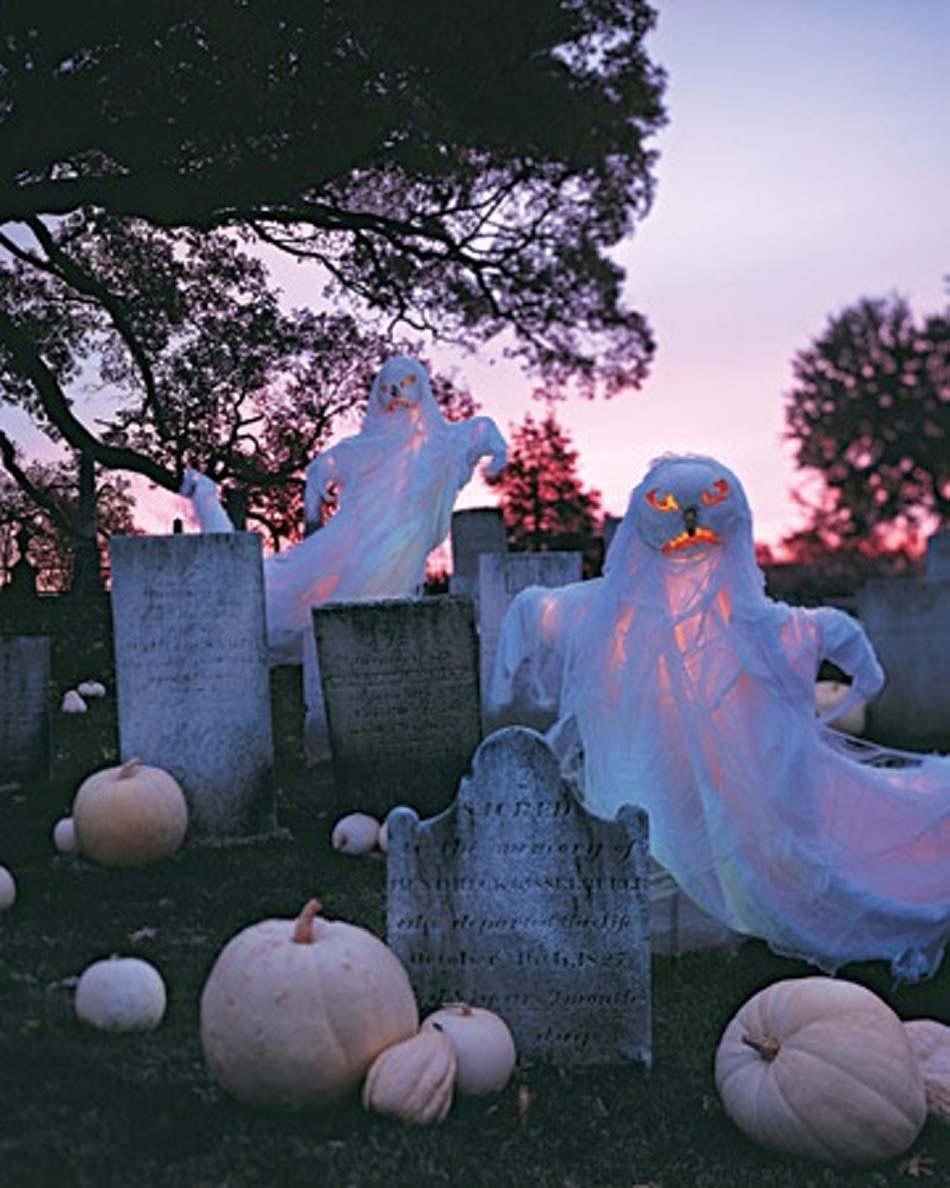 fantômes décoration halloween créative