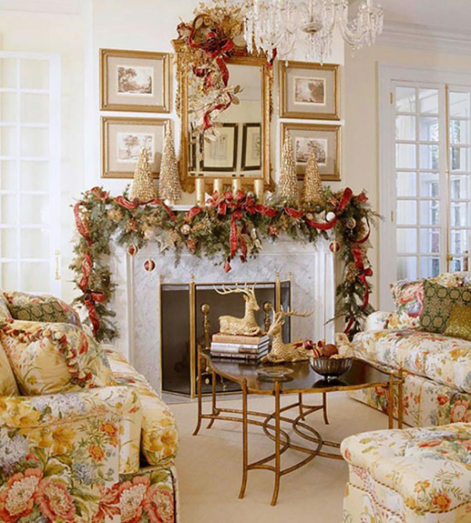 belle décoration de Noël guirlandes