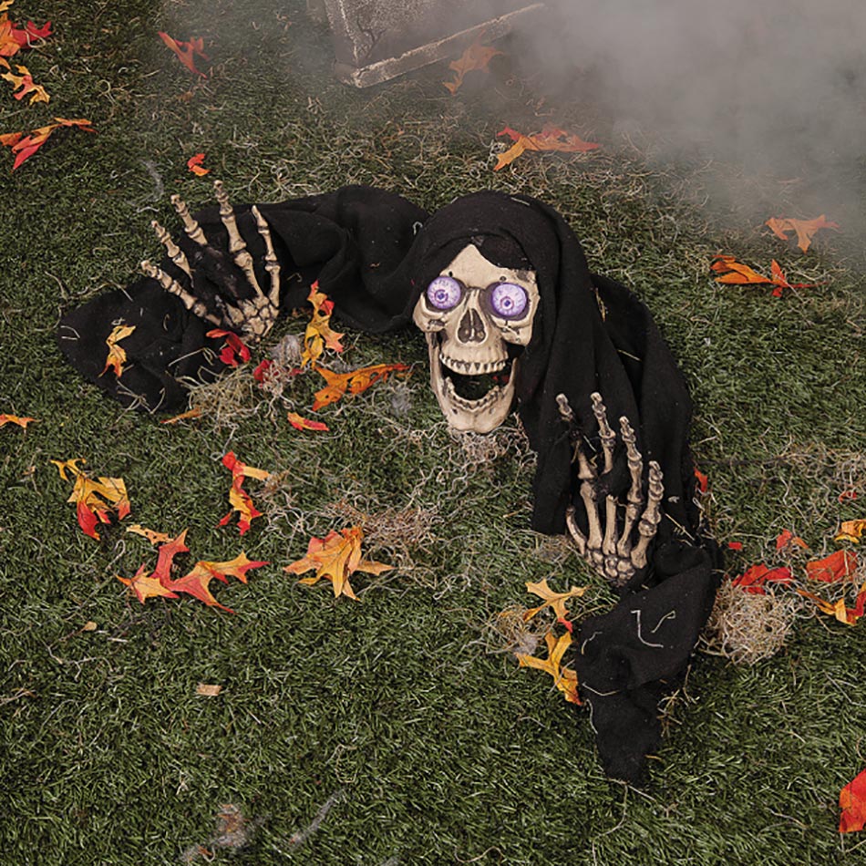 Terrifiante décoration Halloween squelette la mort